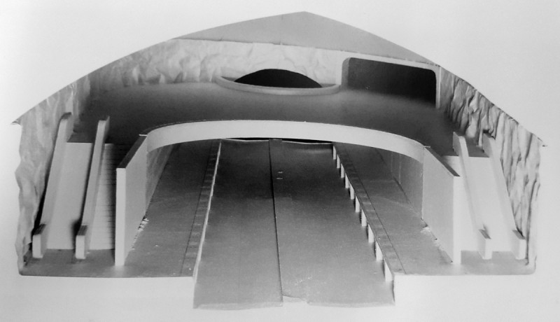 08 Weeses initial model for the Woodley Park station, designed September 1966 800 460 90