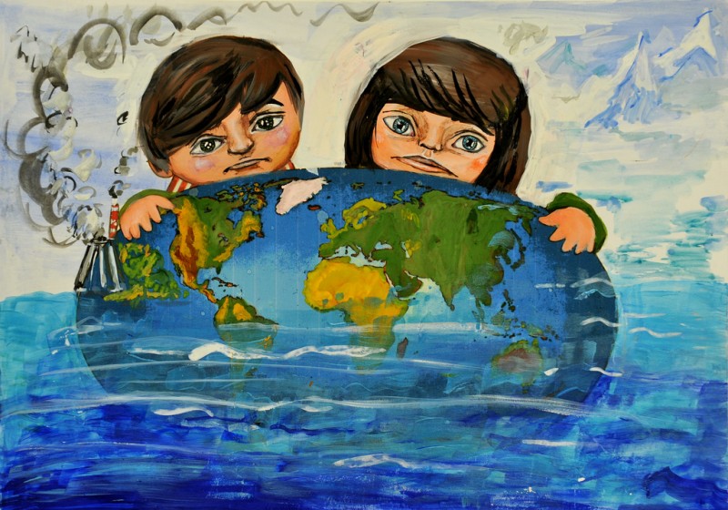 Global warming poster Cut Out Stock Images & Pictures - Alamy