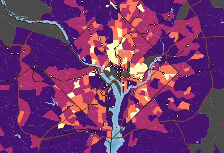 These beautiful maps show how the region’s population density changed