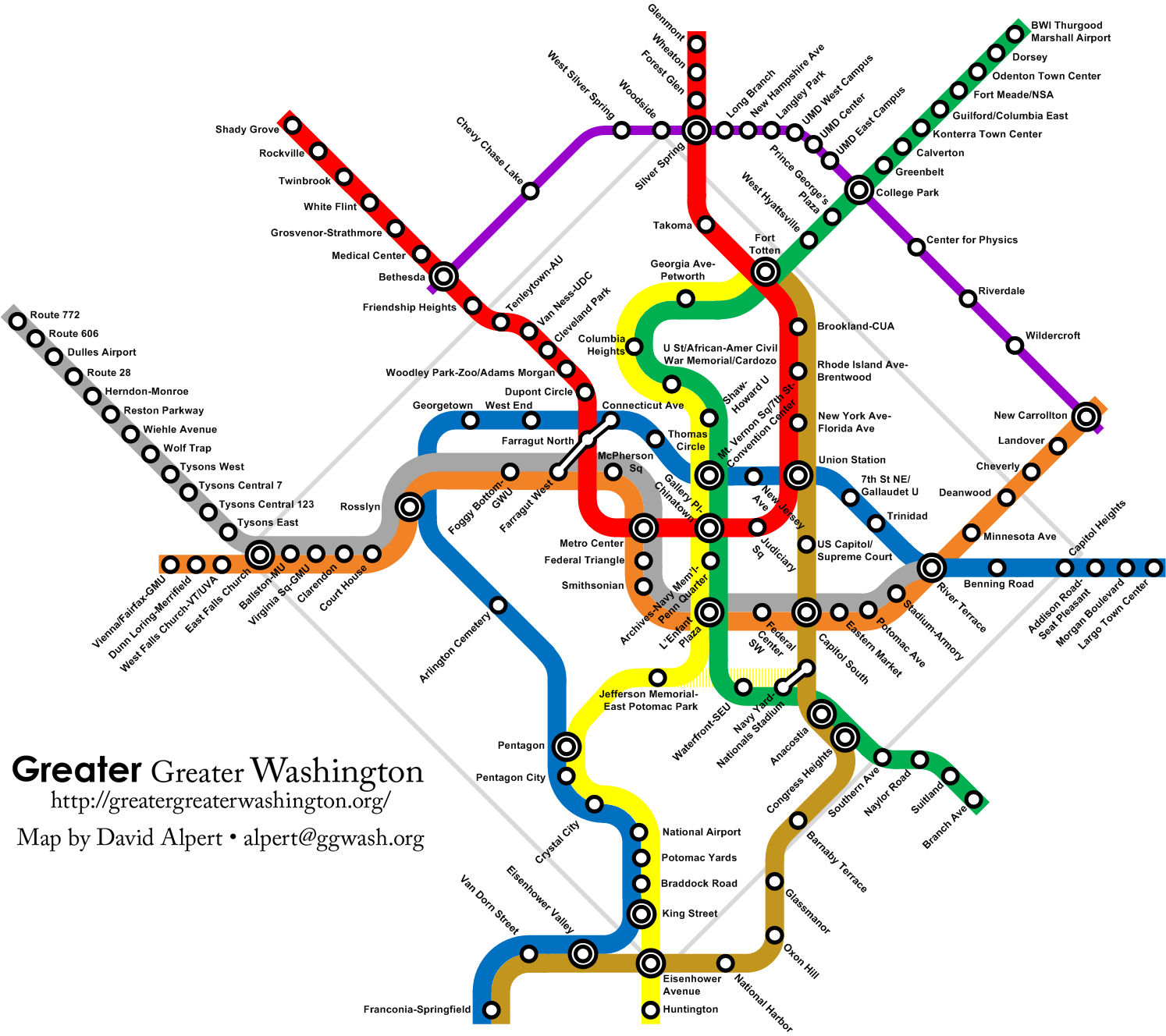 WMATA fantasy combo map Greater Greater Washington