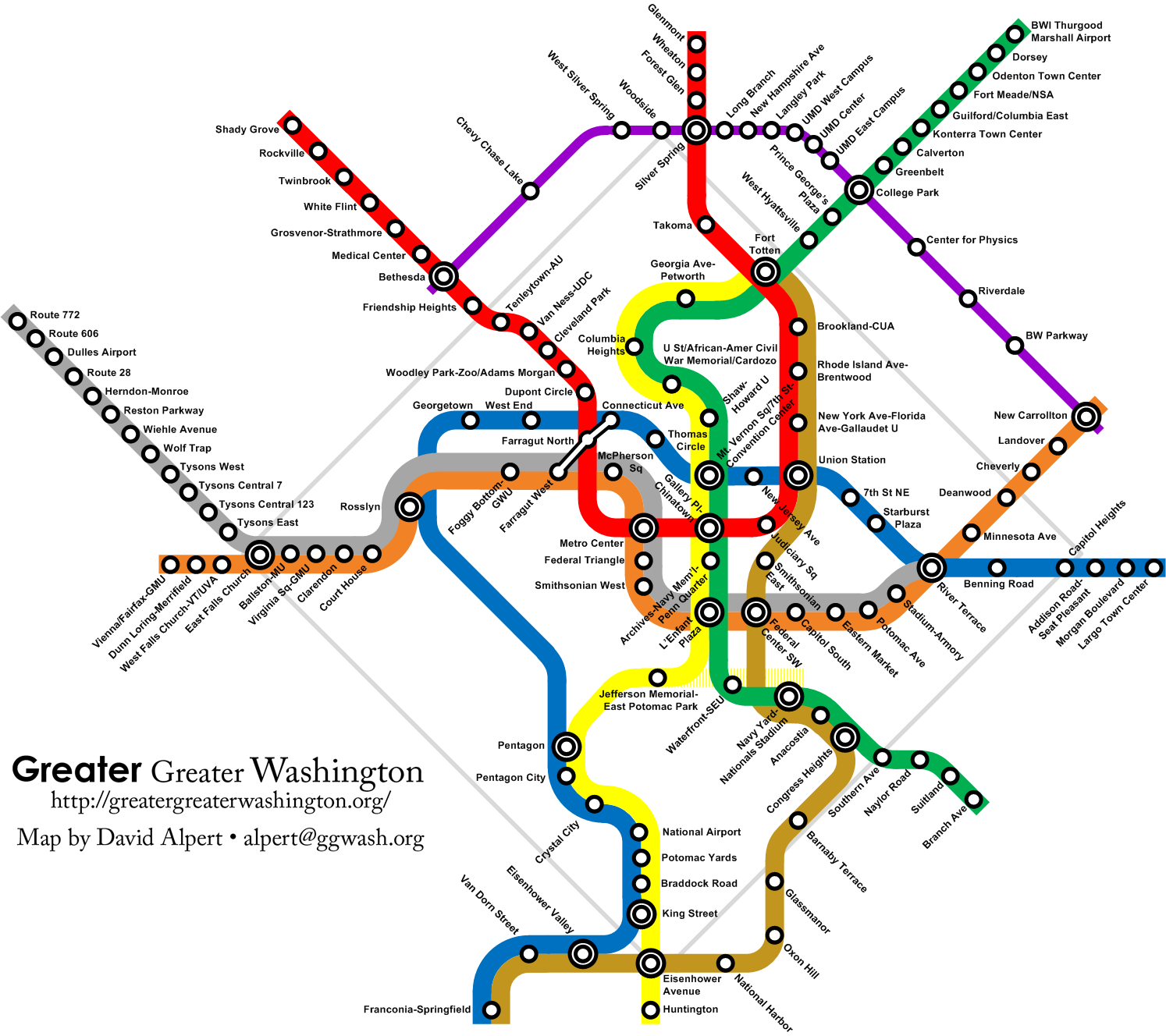 la metro red line map