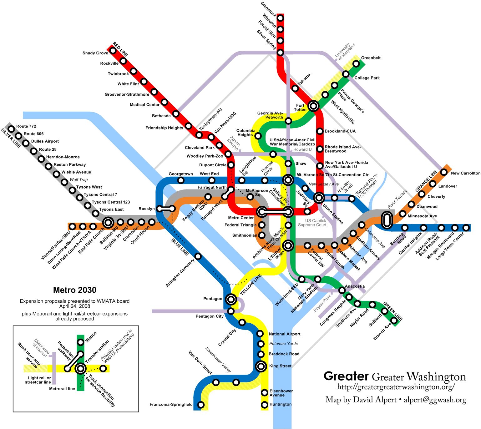 Dc Metro Expansion Map Metro 2030, Wmata Edition – Greater Greater Washington