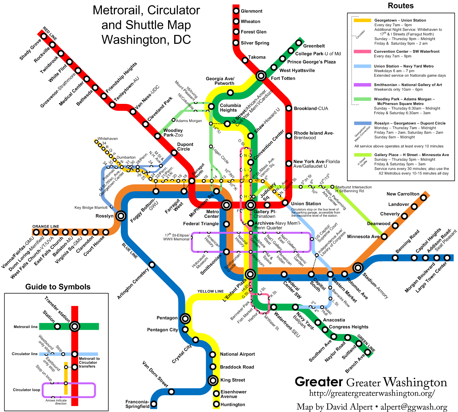 dc metro map pdf Circulator Metro Map Version 2 Greater Greater Washington dc metro map pdf