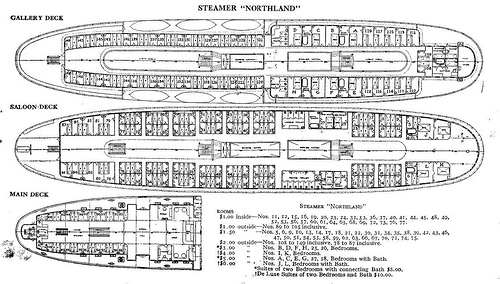 Steamer Northland Deck Plans