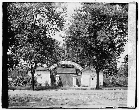 Van Ness House gatehouse, 17th Street and Constitution Avenue, N.W., Washington, D.C.