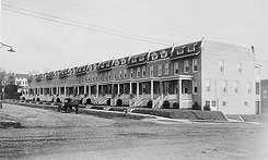 Row houses in the 5500 block of 13th St. N.W., Washington, D.C.