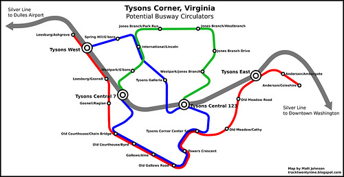 How to get to Tysons Corner Center by Bus or Metro?