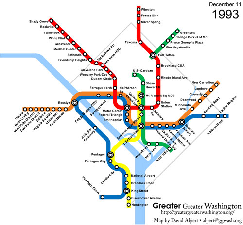 The Evolution Of Metrorail 1976 2010 Greater Greater Washington
