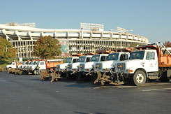 Snow Plows at RFK Stadium