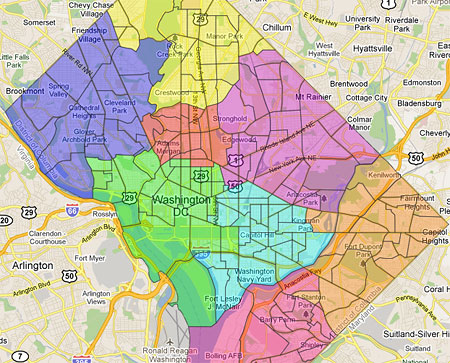 Dc Ward 3 Map Now You Too Can Redraw Dc S Wards Greater Greater Washington