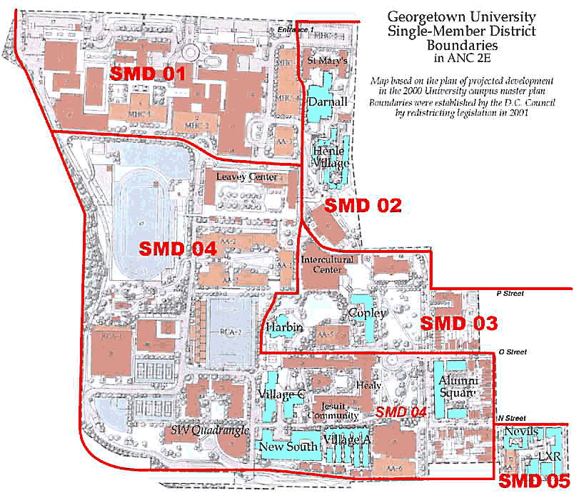 georgetown university campus map