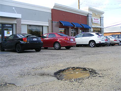 Pothole, Route 198 Shopping Center