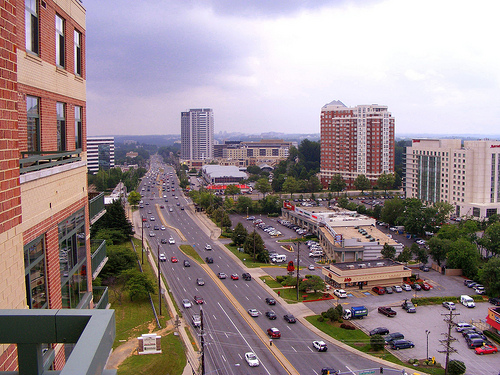 View From 14th Floor Balcony, Gallery at White Flint