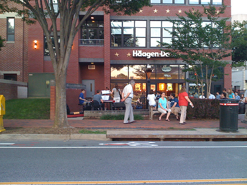 Where Haagen-Dazs Used to Be, Woodmont Avenue, Bethesda