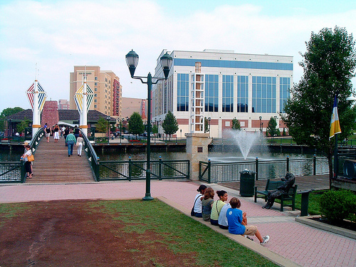 Washingtonian Center Lake; The Kid In The Blue Wouldn't Stop Staring At Me