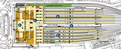 union station dc track map