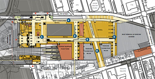 union station platform map