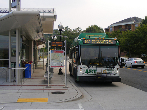 Bus at Shirlington Station, Arlington