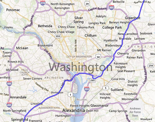 Online maps now send through travelers into DC Greater Greater