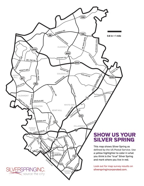 Silver Spring Md Zip Code Map How Did Silver Spring Get Its Boundaries? And How Would You Define Them? –  Greater Greater Washington