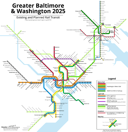 light rail baltimore map Your Transit Map Could Look Like This If Maryland Builds The Red light rail baltimore map