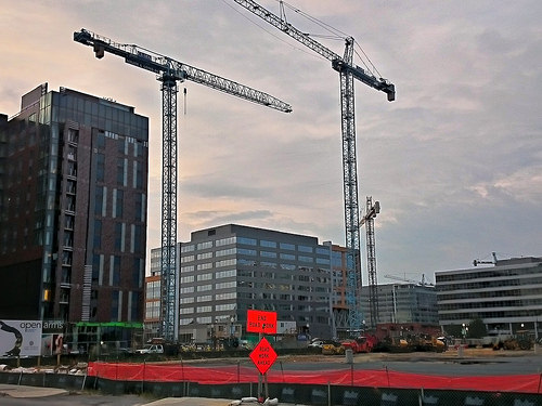 Capitol Riverfront cranes