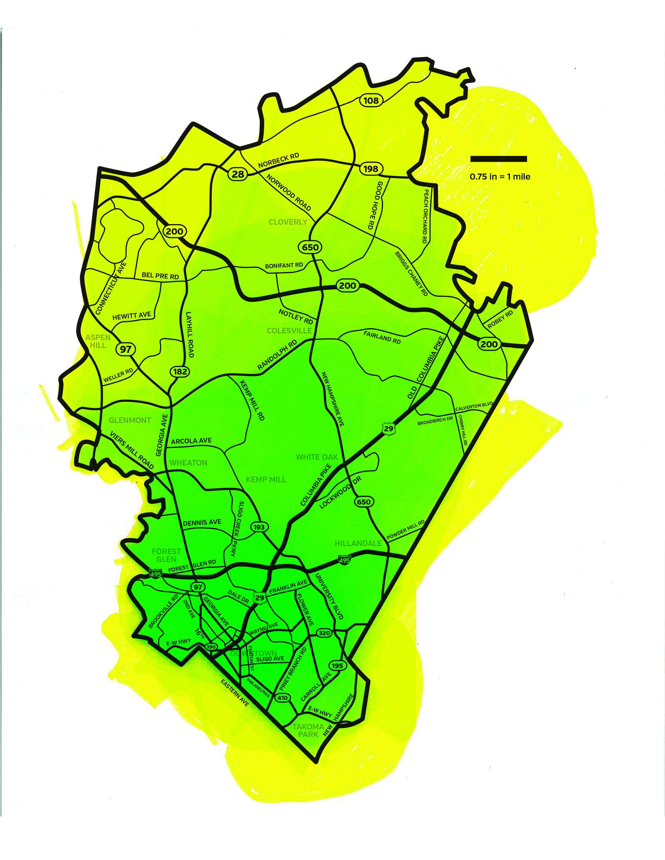 silver spring md zip code map Silver Spring Doesn T Have Actual Boundaries So We Asked silver spring md zip code map
