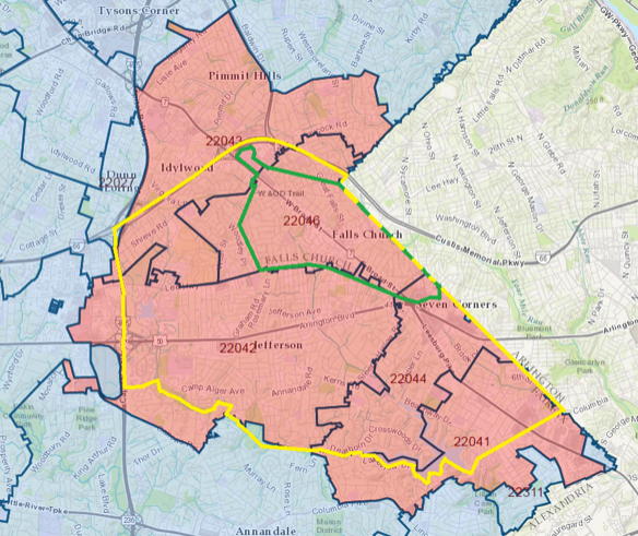 City Of Fairfax Gis Where Is Falls Church, Exactly? – Greater Greater Washington