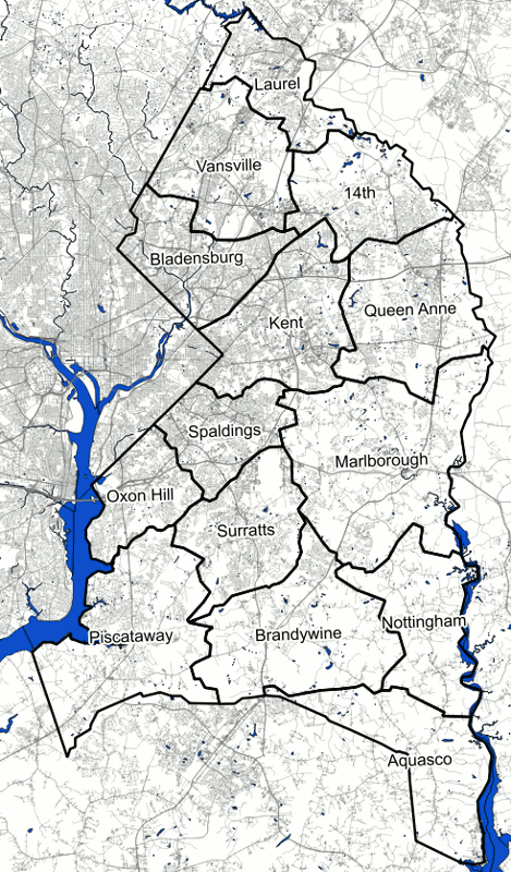 Prince George S County Map With Cities How Prince George's County Was Divided And Named In Colonial Times And  After Independence – Greater Greater Washington