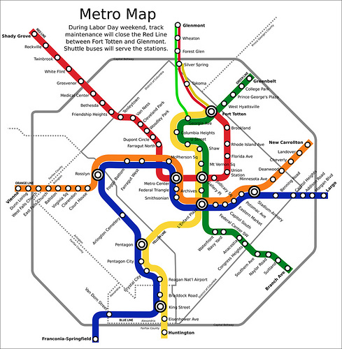 Labor Day work to close 5 Metro stations – Greater Greater Washington