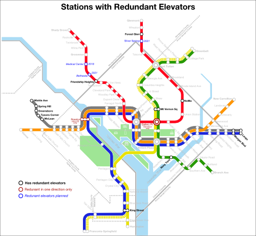 These Metro stations have backup elevators – Greater Greater Washington