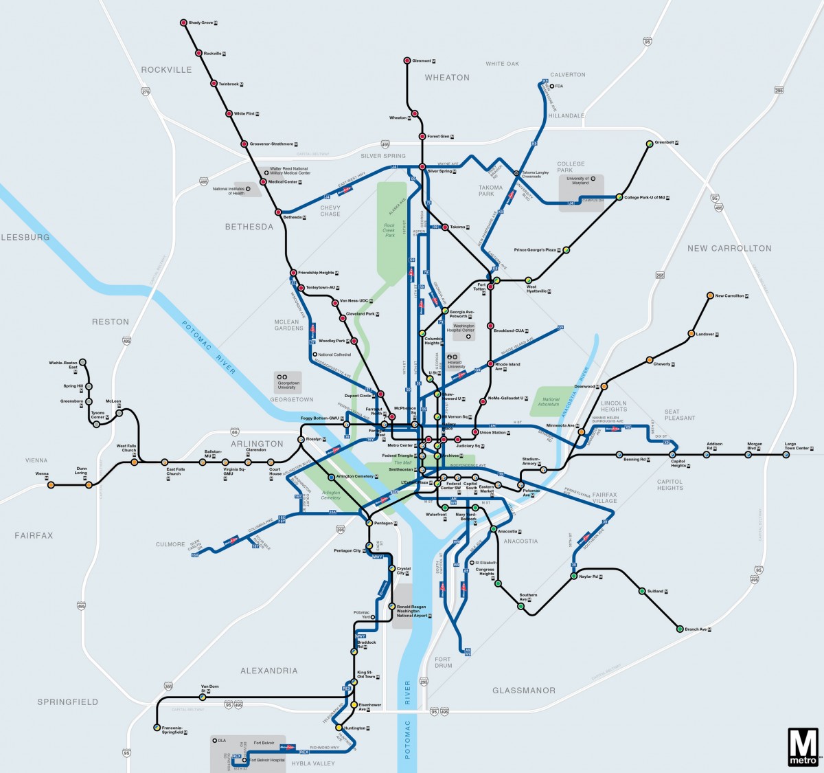 metro bus route