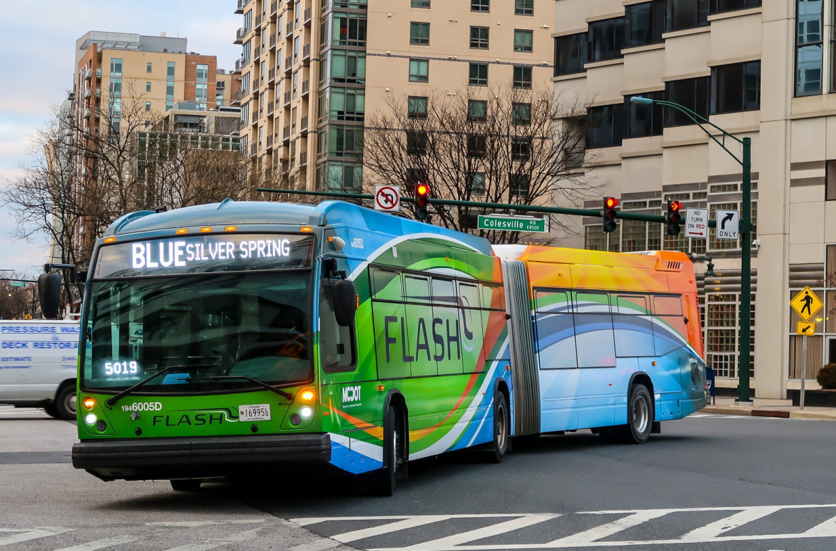 As Flash Montgomery County S Bus Rapid Transit Brt System Slowly Comes Together Could It