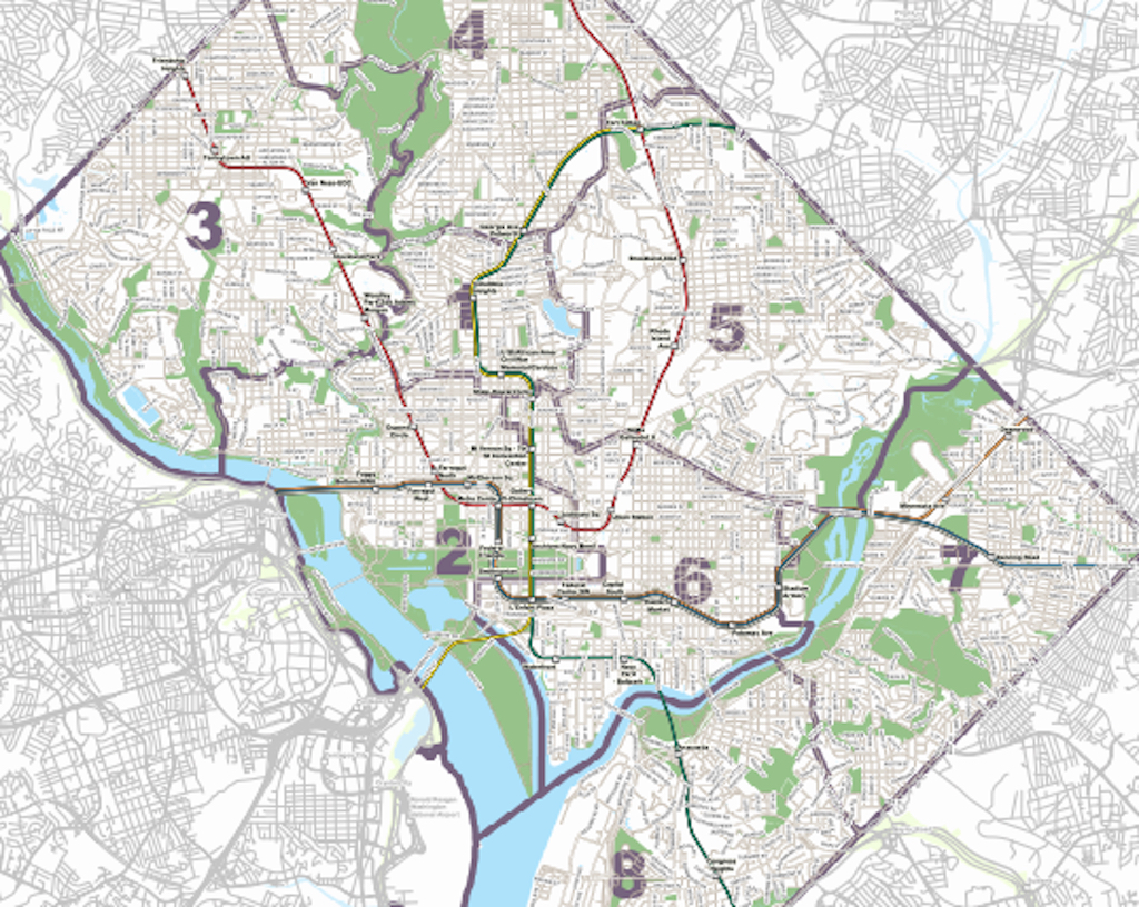 Washington Dc Area County Map