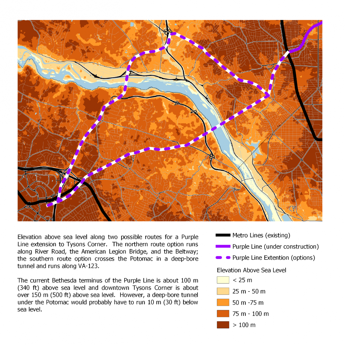 The best way to build a Purple Line link between Bethesda and