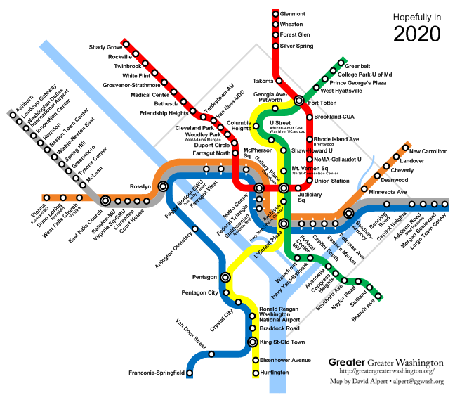 Dc Metro Map 2020 Happy birthday, Metro! Watch Metro's evolution since 1976 in this 